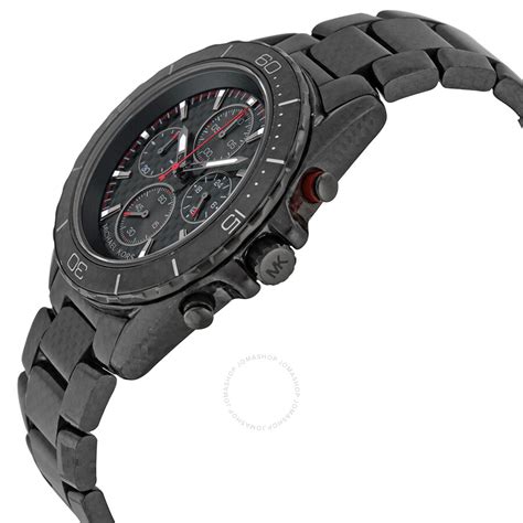 michael kors carbon fiber watch